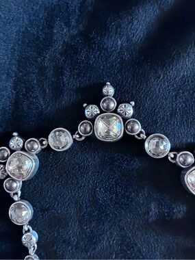 Brighton-Citrine, Smokey Topaz, and Chocolate Pearl On Silver Necklace